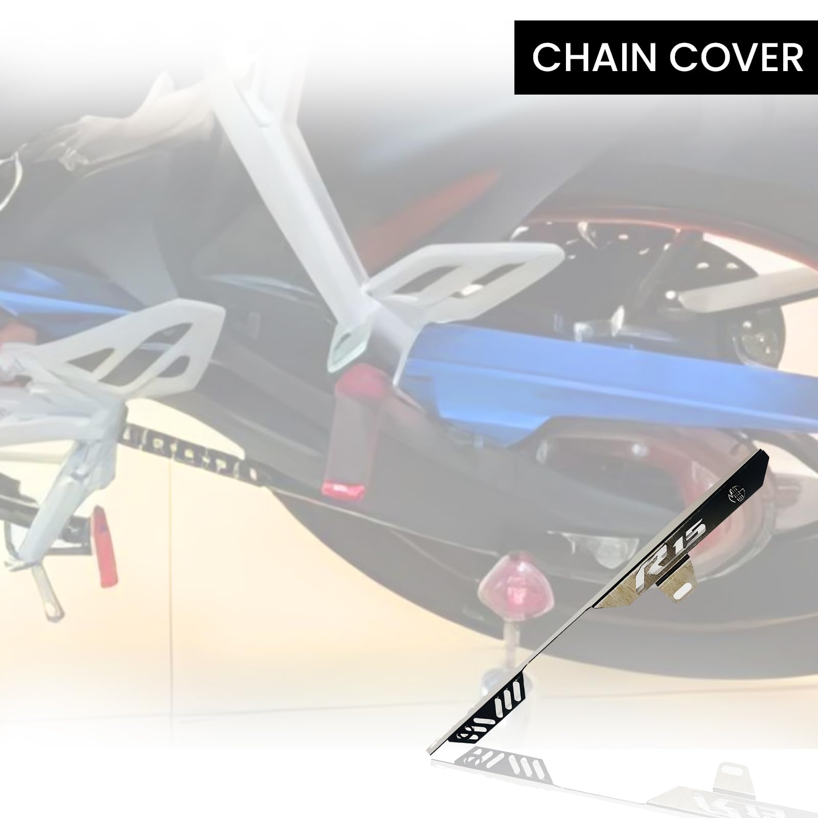 R15 V4 Bike Chain Cover - Durable and Lightweight Protector for Optimal Chain Performance | Easy Installation, Fits in R15 Model-Black - Moto Genius