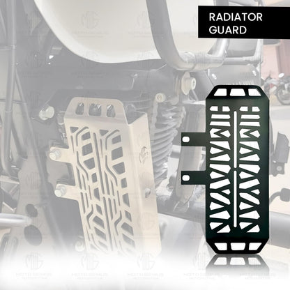 Radiator Guard for Himalayan BS3/BS4/BS6/Scram Motorbike | Durable Metal Protector |Essential Accessory for Motorcycle Radiator Protection (Himalayan)-Himal - Moto Genius