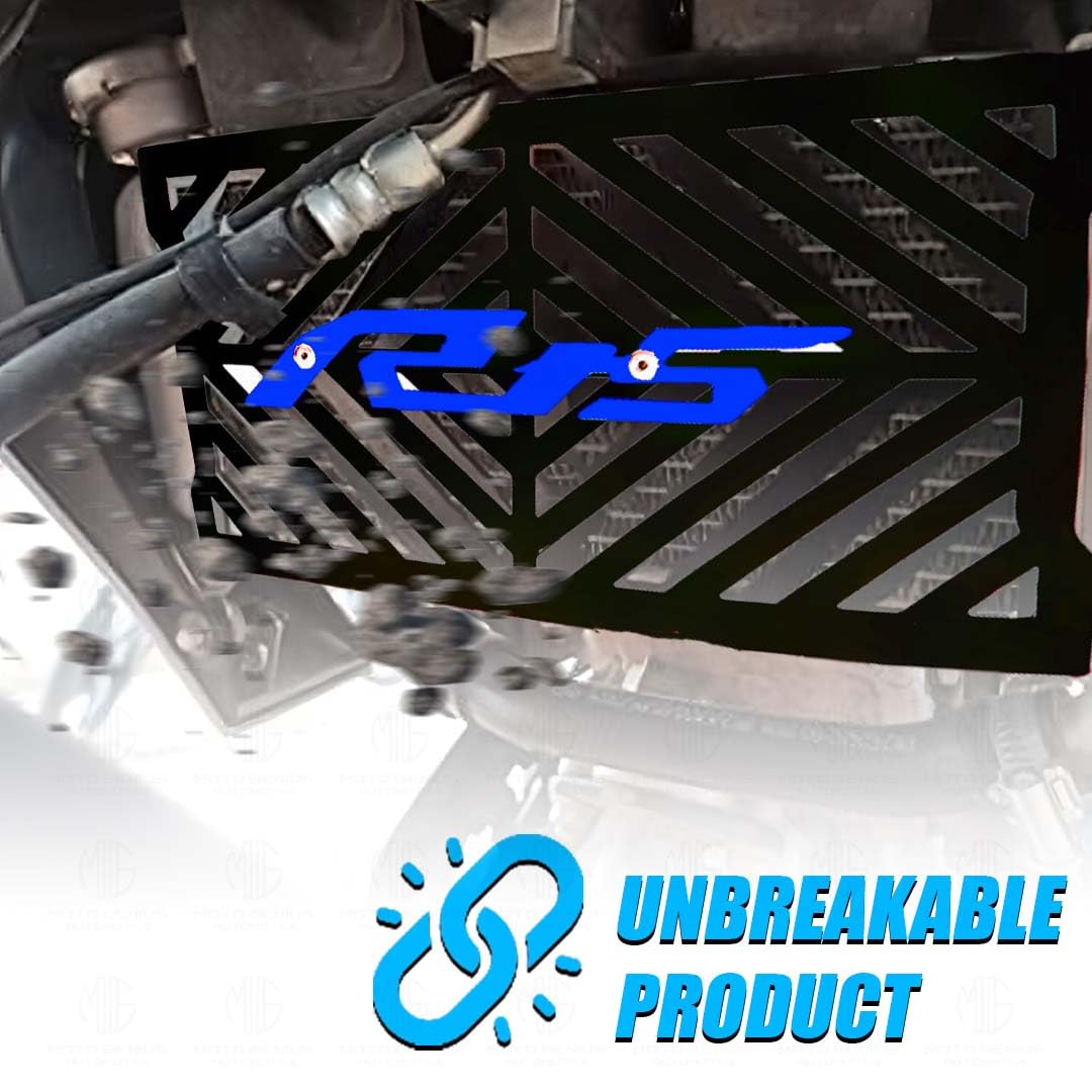 Radiator Guard for R15 V4| Durable Metal Protector |Essential Accessory for Motorcycle Radiator Protection-Blue - Moto Genius