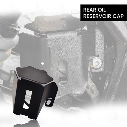 Rear Brake Oil Container Guard for KTM Adventure 250/390 ( ONLY FOR GEN 1 & 2 ) Motorbike | Durable Protection and Stylish Design for Motorcycles-Black - Moto Genius