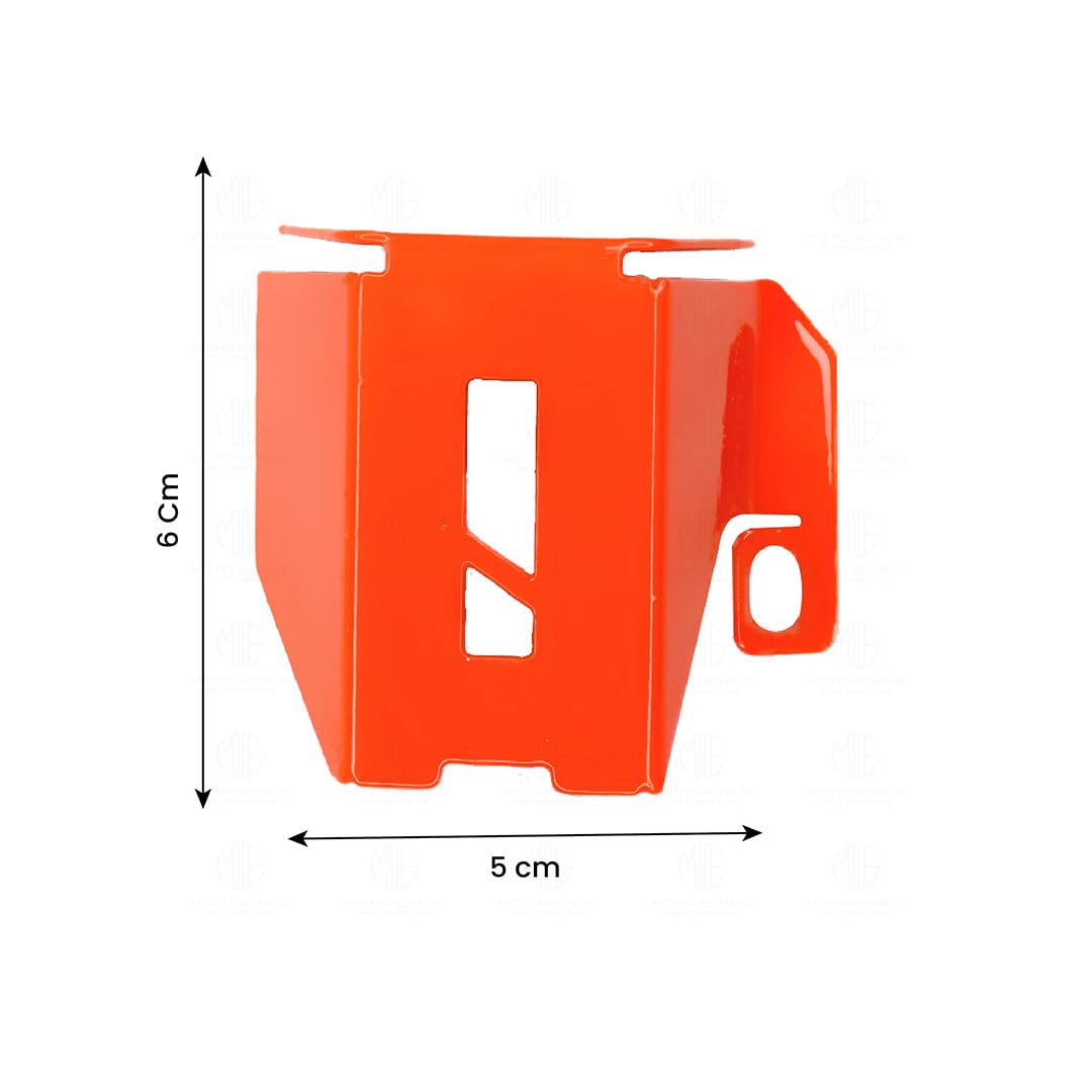Rear Brake Oil Container Guard for KTM Adventure 250/390 ( ONLY FOR GEN 1 & 2 ) Motorbike | Durable Protection and Stylish Design for Motorcycles-Orange - Moto Genius