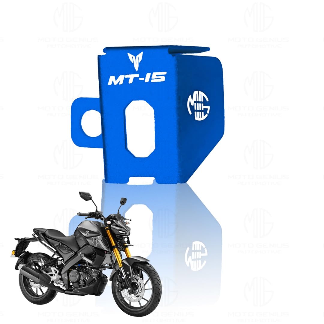 Rear Brake Oil Container Guard for MT 15 | Durable Protection and Stylish Design for Motorcycles (Pack of1)-Blue - Moto Genius