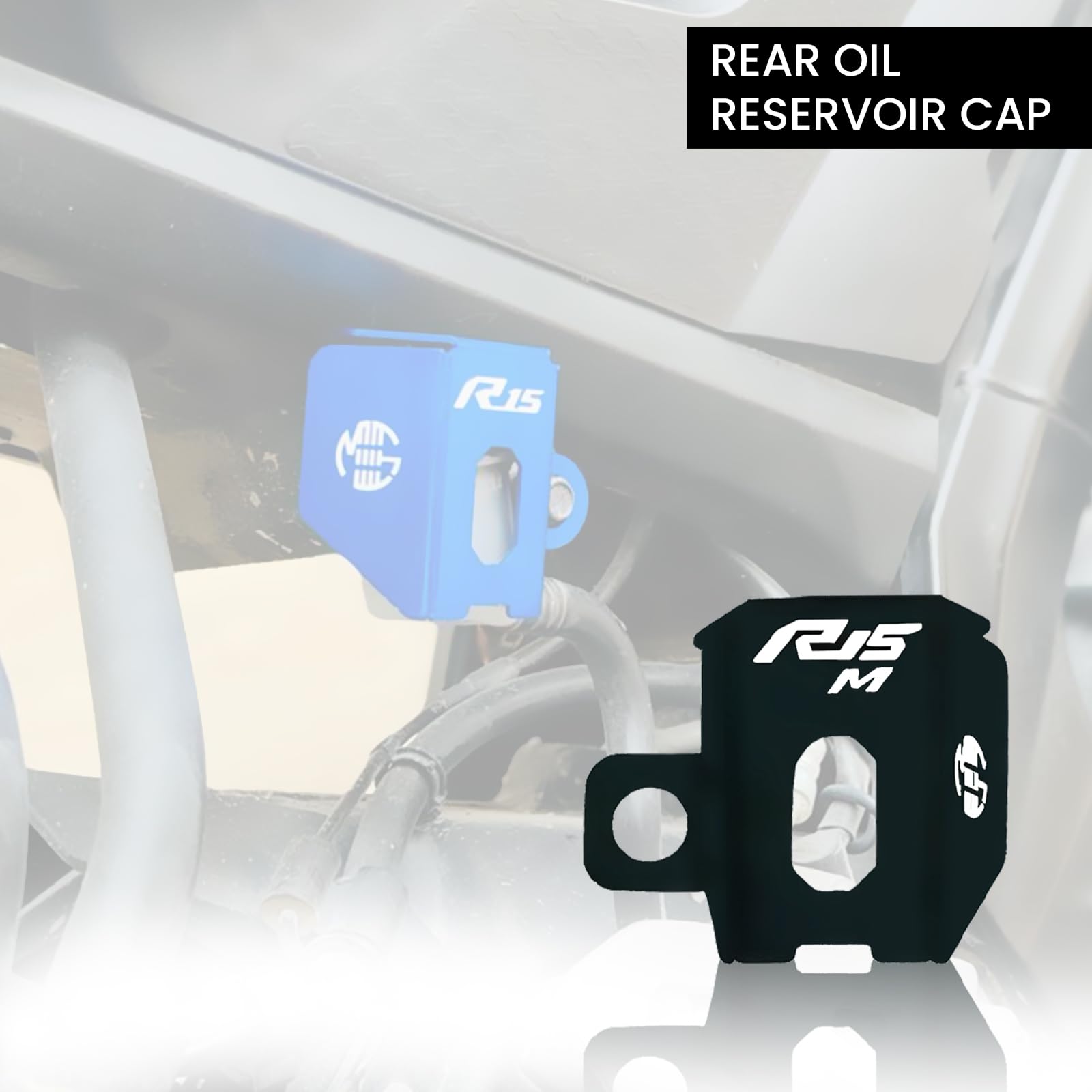 Rear Brake Oil Container Guard for R15-M | Durable Protection and Stylish Design for Motorcycles R15-M-Black - Moto Genius
