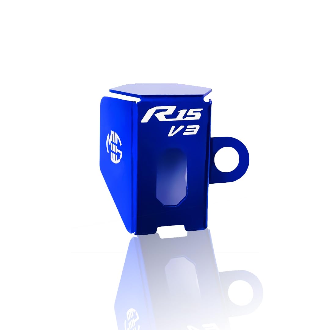 Rear Brake Oil Container Guard for R15 V3 – Durable Protection & Stylish Design for Motorcycles-Blue - Moto Genius