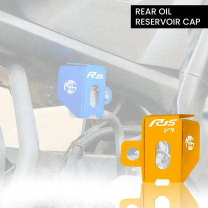Rear Brake Oil Container Guard for R15 V4 | Durable Protection and Stylish Design for Motorcycles R15-V4-Gold - Moto Genius