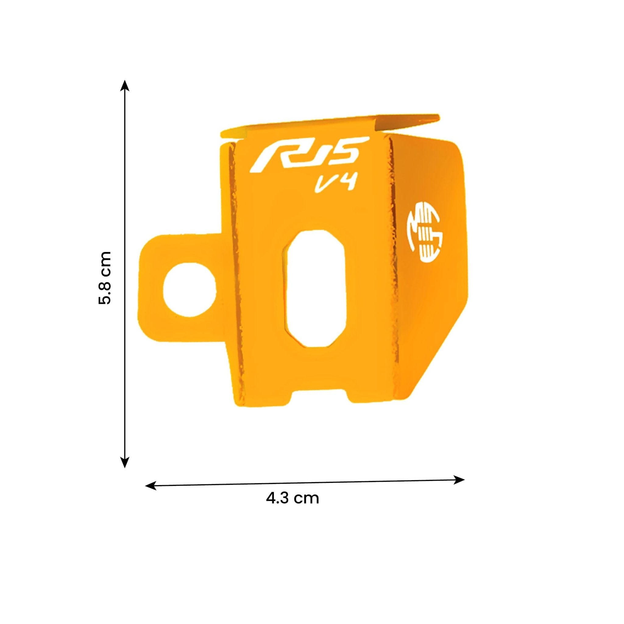 Rear Brake Oil Container Guard for R15 V4 | Durable Protection and Stylish Design for Motorcycles R15-V4-Gold - Moto Genius