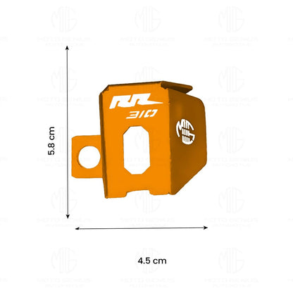 Rear Brake Oil Container Guard for RR310 Motorbike | Durable Protection and Stylish Design for Motorcycles-Gold - Moto Genius