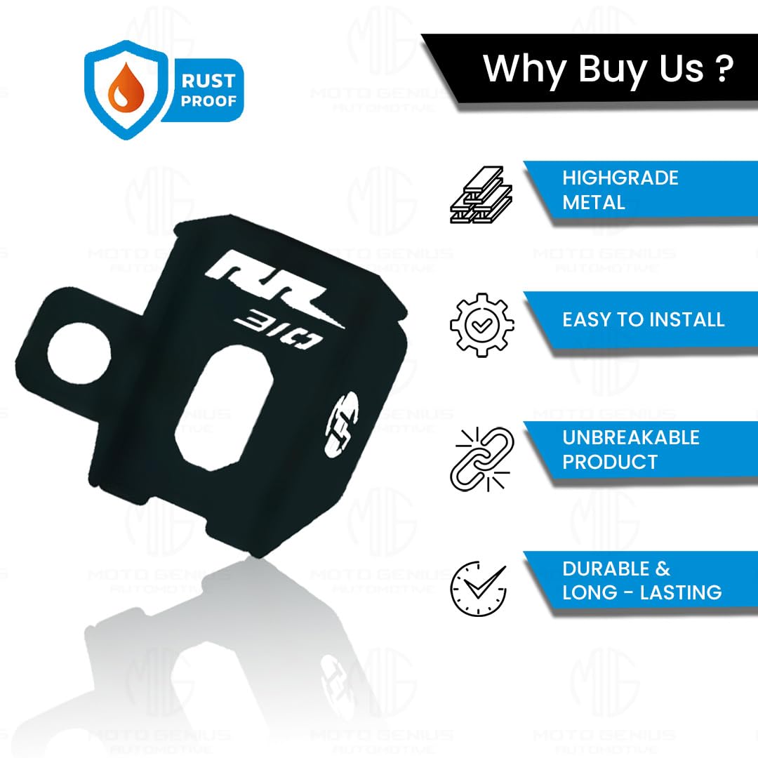 Rear Brake Oil Container Guard for RR310 Motorbike | Durable Protection and Stylish Design for Motorcycles-Black - Moto Genius