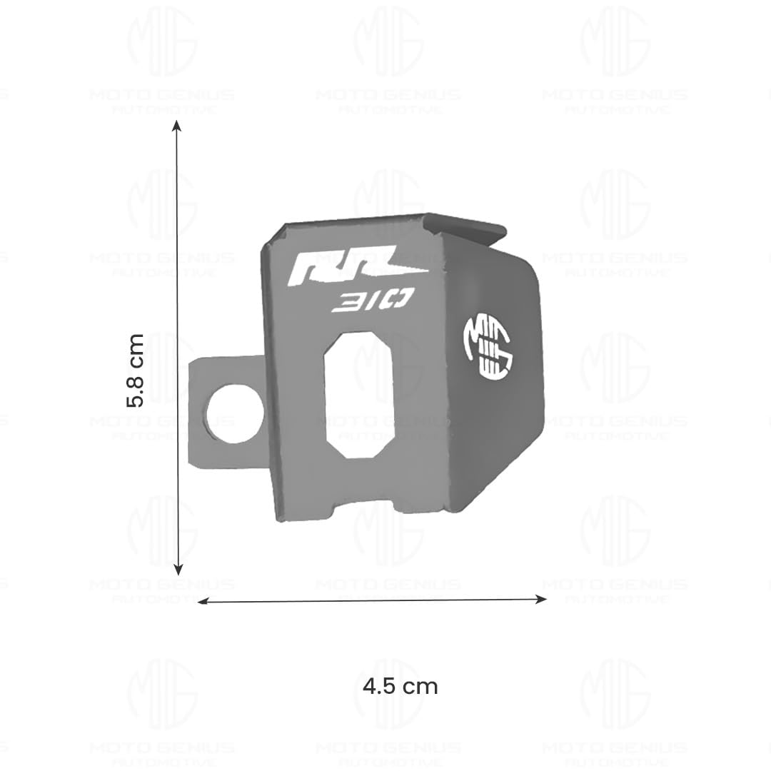Rear Brake Oil Container Guard for RR310 Motorbike | Durable Protection and Stylish Design for Motorcycles-Silver - Moto Genius