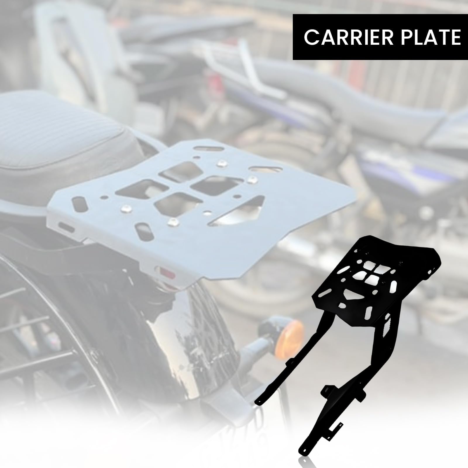 Rear Luggage Rack for CB350 | Durable Expedition Luggage Carrier | Heavy-Duty Rear Rack-Black - Moto Genius