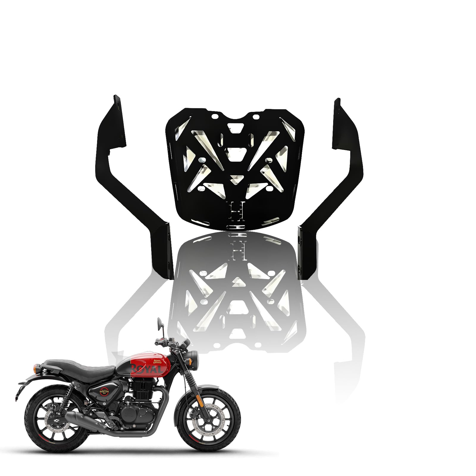 Rear Luggage Rack for RE Hunter 350 | Durable Expedition Luggage Carrier | Heavy-Duty Rear Rack for Hunter 350 - Moto Genius