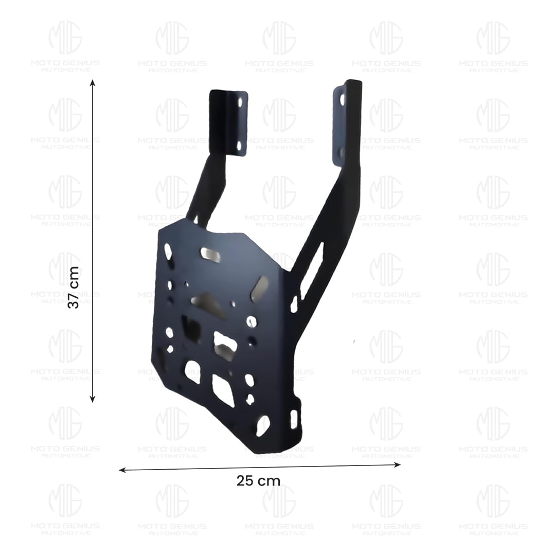 Rear Luggage Rack for RE Interceptor | Durable Expedition Luggage Carrier | Heavy-Duty Rear Rack for Interceptor-Black - Moto Genius