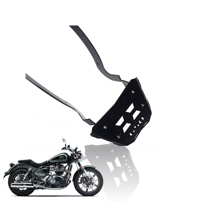 Rear Luggage Rack for RE Super Meteor 650 | Durable Expedition Luggage Carrier | Heavy-Duty Rear Rack for Super Meteor 650-Black - Moto Genius