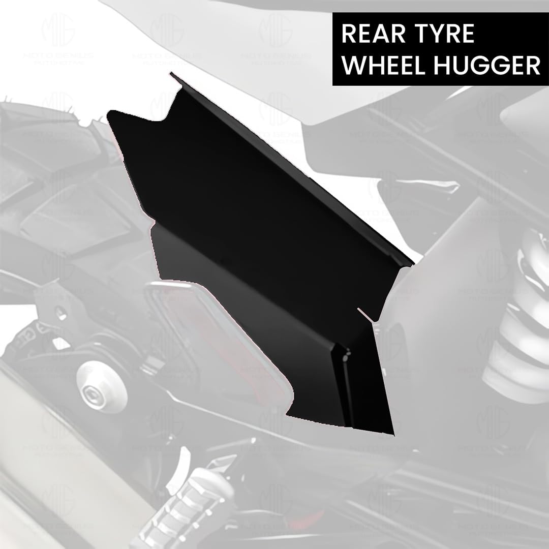 Rear Tire Wheel Hugger Mudguard for G310GS | Durable Metal Construction Protects Swingarm and Shock Sleek Design for Adventure Touring-Black - Moto Genius