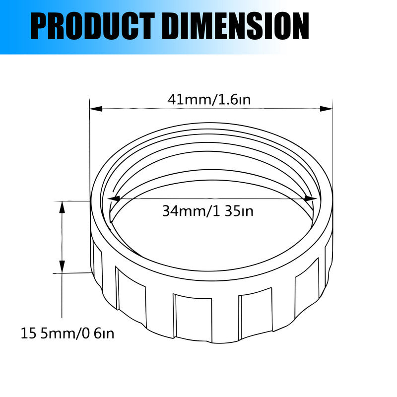 MOTO GENIUS CNC Aluminum Rear Brake Fluid Oil Cap Cover Compatible with MT-15 Motorbike | Master Cylinder Reservoir Lid | Premium Anodized Finish | Easy Installation | Bike Accessories