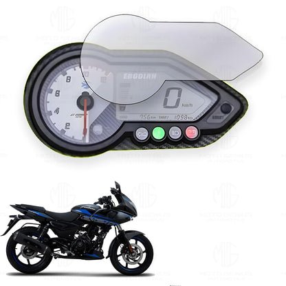 Screen Guard for Pulsar 180F Speedometer | Anti-Scratch and Dust Protection, Clear Tempered Glass Protector-Transparent - Moto Genius