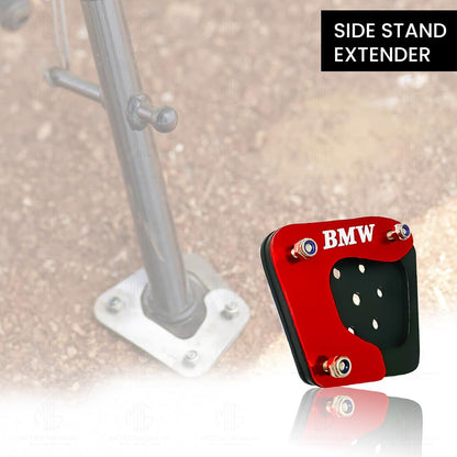 Side Stand Extender for G310GS Motorbike | Heavy Duty Parking Support and Stability Enhancer-Red - Moto Genius
