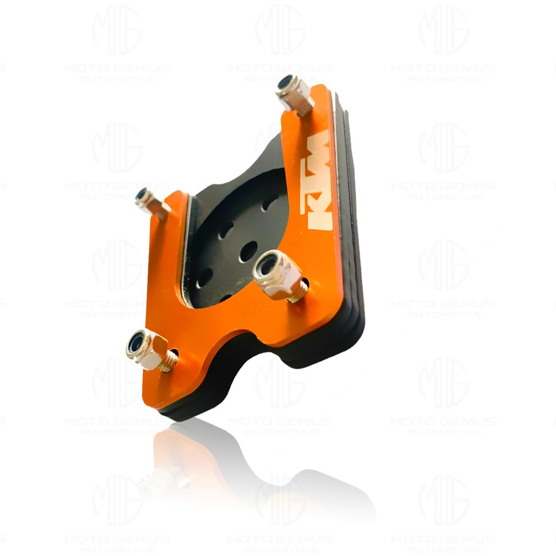 Side Stand Extender for ( GEN1 & GEN2 MODELS ONLY ) KTM Duke RC 125 200 250 390 | Heavy Duty Parking Support and Stability Enhancer-Orange Black - Moto Genius