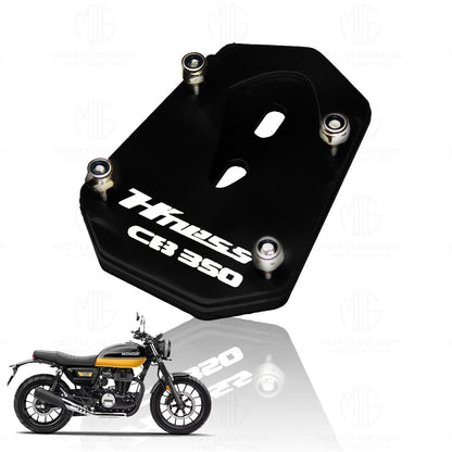 Side Stand Extender for Honda Hnees CB 350 | Heavy Duty Parking Support and Stability Enhancer-Black - Moto Genius