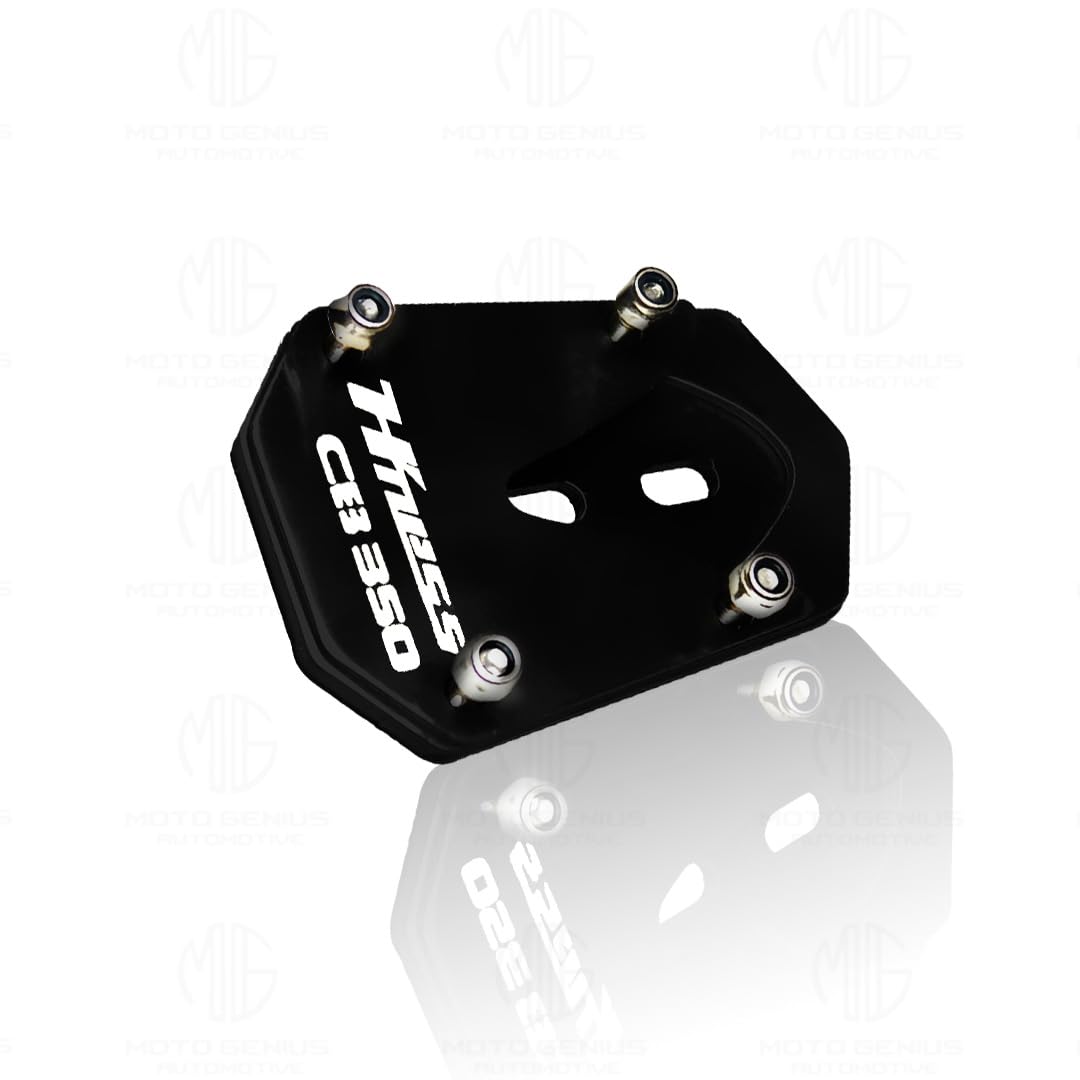 Side Stand Extender for Honda Hnees CB 350 | Heavy Duty Parking Support and Stability Enhancer-Black - Moto Genius