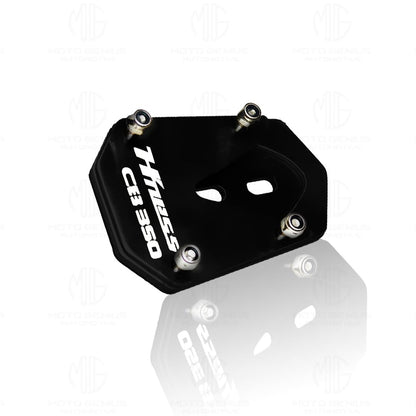 Side Stand Extender for Honda Hnees CB 350 | Heavy Duty Parking Support and Stability Enhancer-Black - Moto Genius