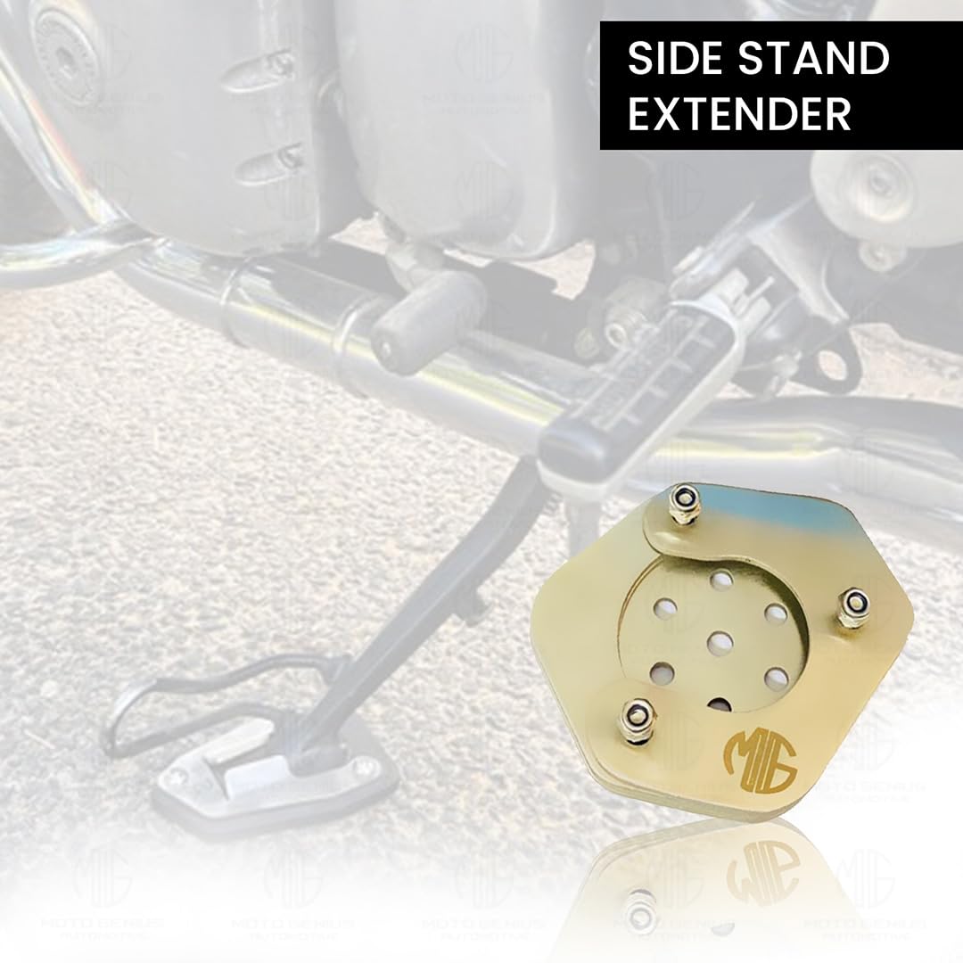 Side Stand Extender for Husqvarna Motorbike | Heavy Duty Parking Support and Stability Enhancer-Black - Moto Genius