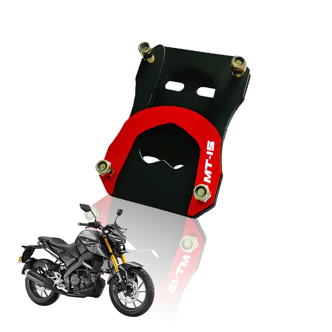 Side Stand Extender for MT 15 | Heavy Duty Parking Support and Stability Enhancer-Red - Moto Genius