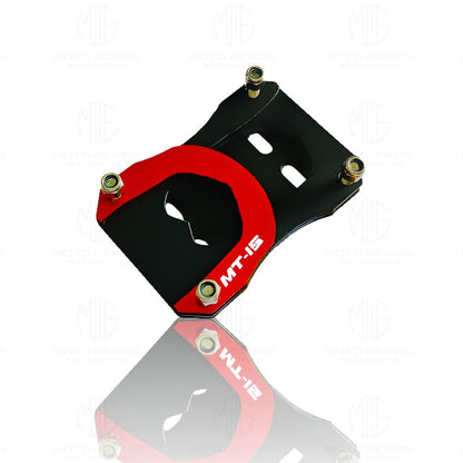Side Stand Extender for MT 15 | Heavy Duty Parking Support and Stability Enhancer-Red - Moto Genius