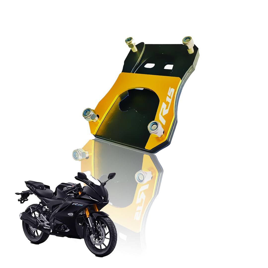 Side Stand Extender for R15 V4| Heavy Duty Parking Support and Stability Enhancer-Yellow - Moto Genius