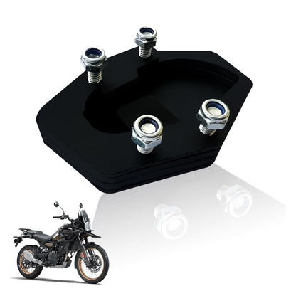 Side Stand Extender for RE Himalayan 450 | Heavy Duty Iron Parking Support & Stability Enhancer for Soft Ground-Black - Moto Genius