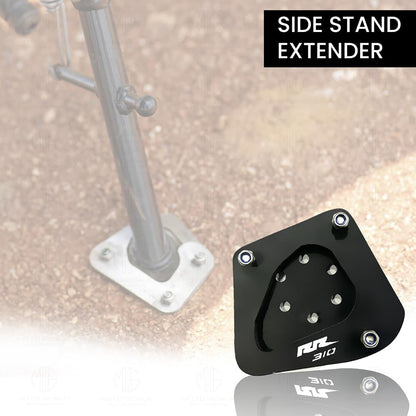 Side Stand Extender for RR310 Motorbike | Heavy Duty Parking Support and Stability Enhancer-Black - Moto Genius
