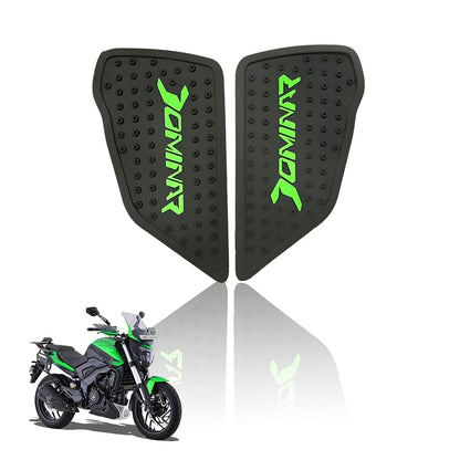 Silicone Tank Pads for Dominar Motorbike | Premium Tank Protection Pads | Anti-Slip and Scratch-Resistant Design |Stylish and Durable | Dominar 250 & 400(Pack of 2)-Black - Moto Genius