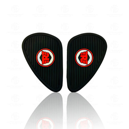 Silicone Tank Pads for Hunter | Premium Tank Protection Pads |Anti-Slip and Scratch-Resistant Design |Stylish and Durable (Pack of 2)-Red Black - Moto Genius