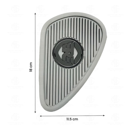 Silicone Tank Pads for Meteor 350 | Premium Tank Protection Pads |Anti-Slip and Scratch-Resistant Design |Stylish and Durable-Grey Silver - Moto Genius