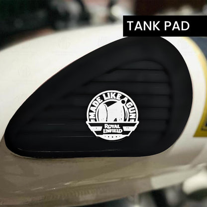 Silicone Tank Pads for Meteor 350 | Premium Tank Protection Pads |Anti-Slip and Scratch-Resistant Design |Stylish and Durable-Black White - Moto Genius