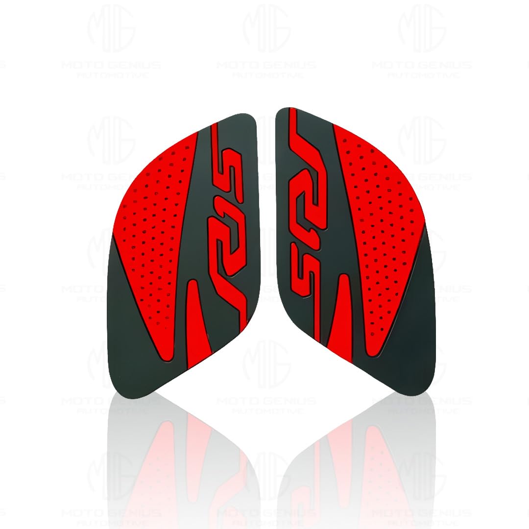 Silicone Tank Pads for R15 V3 | Premium Tank Protection Pads |Anti-Slip and Scratch-Resistant Design |Stylish and Durable (Pack of 2)-Red - Moto Genius