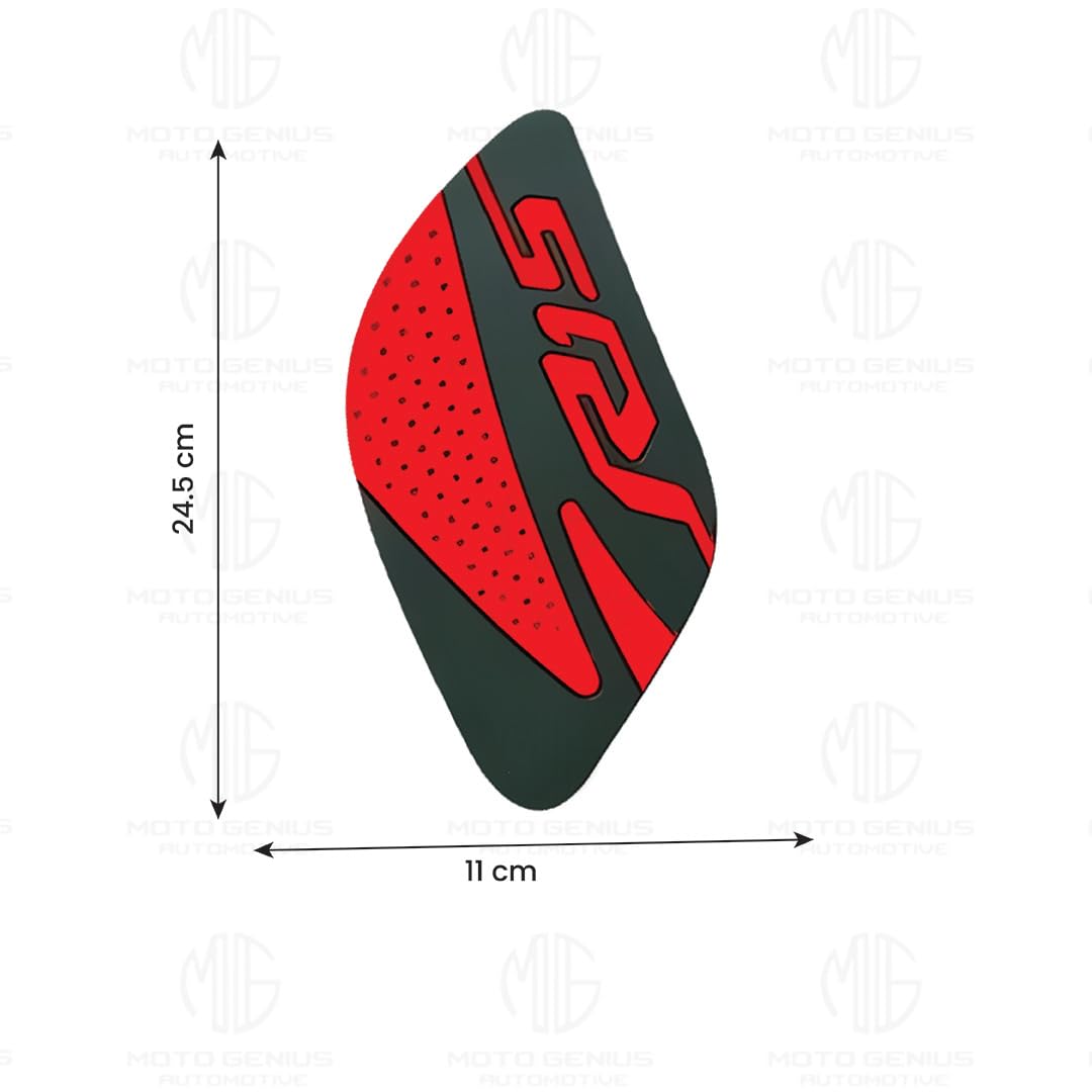 Silicone Tank Pads for R15 V3 | Premium Tank Protection Pads |Anti-Slip and Scratch-Resistant Design |Stylish and Durable (Pack of 2)-Red - Moto Genius