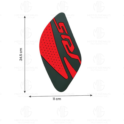 Silicone Tank Pads for R15 V3 | Premium Tank Protection Pads |Anti-Slip and Scratch-Resistant Design |Stylish and Durable (Pack of 2)-Red - Moto Genius