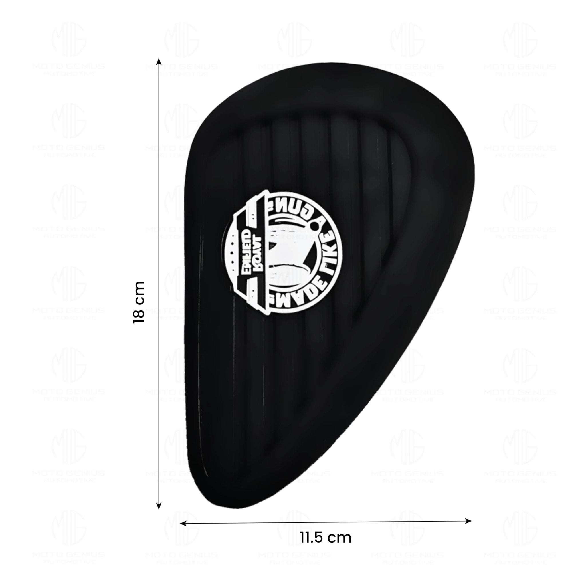 Silicone Tank Pads for Reborn Classic 350 | Premium Tank Protection Pads |Anti-Slip and Scratch-Resistant Design |Stylish and Durable (Pack of 2)-Black White - Moto Genius