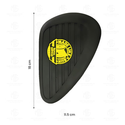 Silicone Tank Pads for Reborn Classic 350 | Premium Tank Protection Pads |Anti-Slip and Scratch-Resistant Design |Stylish and Durable (Pack of 2)-Black Yellow - Moto Genius
