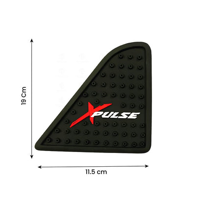Silicone Tank Pads for Xpulse Motorbikes | Premium Tank Protection Pads | Anti-Slip and Scratch-Resistant Design | Stylish and Durable (Pack of 2)-Black - Moto Genius