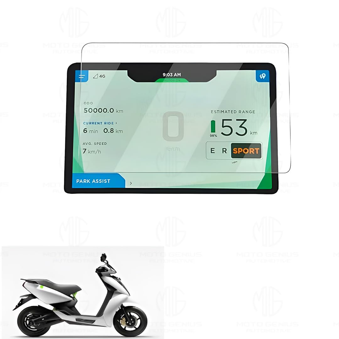 Speedometer Screen Protector for Ather Bike | 9H Hardness, Anti-Scratch and Anti Fingerprint, Easy Installation - Moto Genius