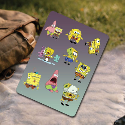 Spongebob Squarepants 3D Waterproof Vinyl Stickers Self Adhesive Cartoon Decal for Laptop Mobile Phone Helmet Bike Car Notebook Water Bottle Aesthetic Cartoon Stickers - Moto Genius