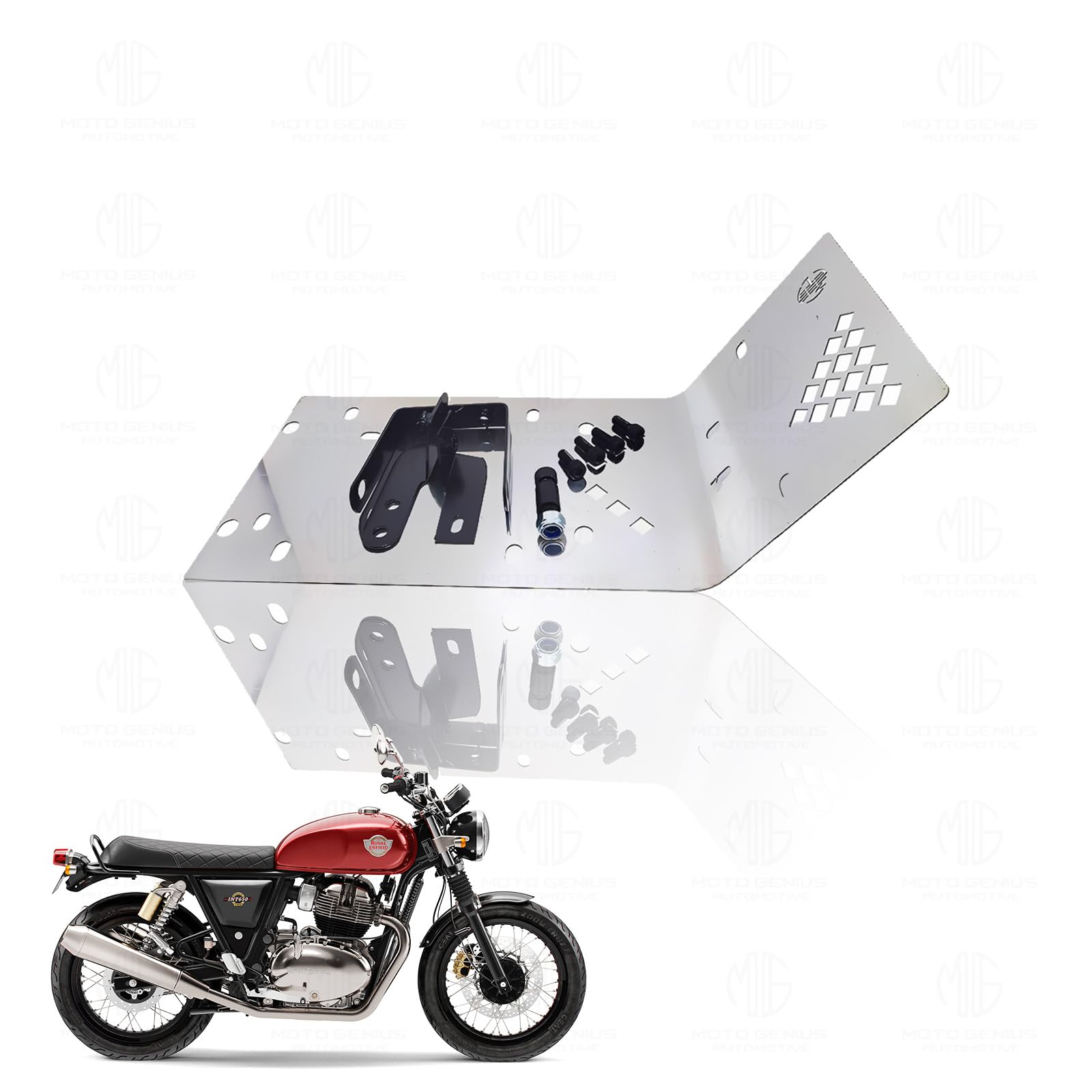 Stainless Steel Engine Guard for RE Interceptor 650 - Durable, Rust-Resistant Motorcycle Protection Guard-Silver - Moto Genius