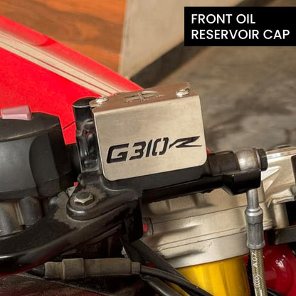 Stainless Steel Front Disc Brake Fluid Reservoir Oil Cap for G310R Motorbike Replacement for Enhanced Durability and Performance (Pack of 1) - Moto Genius