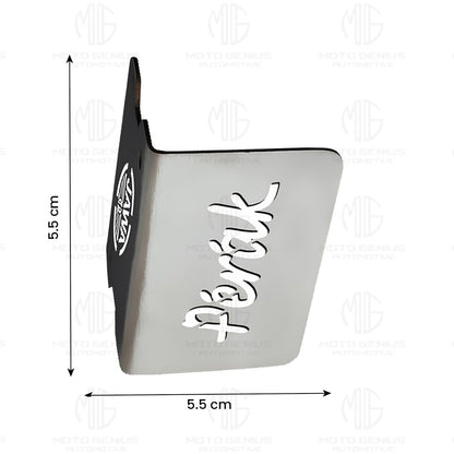 Stainless Steel Front Disc Brake Fluid Reservoir Oil Cap for JAWA PERAK Motorbike Replacement for Enhanced Durability and Performance (Pack of 1)-Silver - Moto Genius