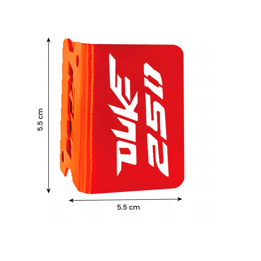 Stainless Steel Front Disc Brake Fluid Reservoir Oil Cap for KTM Duke 250 Motorbike Replacement for Enhanced Durability and Performance-Orange - Moto Genius