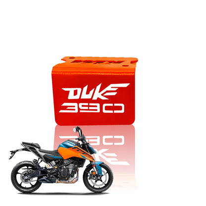 Stainless Steel Front Disc Brake Fluid Reservoir Oil Cap for KTM Duke 390 Motorbike Replacement for Enhanced Durability and Performance-Orange - Moto Genius