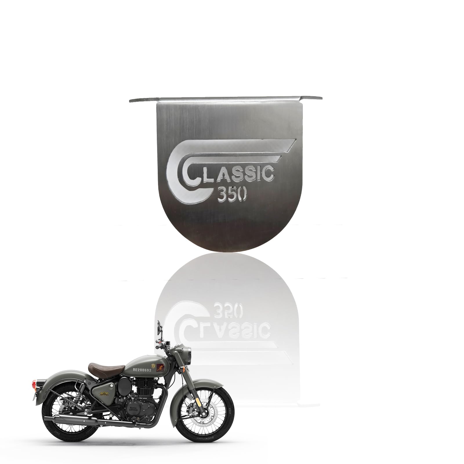 Stainless Steel Front Disc Brake Fluid Reservoir Oil Cap for Reborn Classic 350 bike. Replacement for Enhanced Durability and Performance (Pack of 1)-Silver - Moto Genius