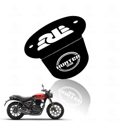 Stainless Steel Front Disc Brake Fluid Reservoir Oil Cap Guard for Hunter 350, Durable Protector Cover-Black - Moto Genius